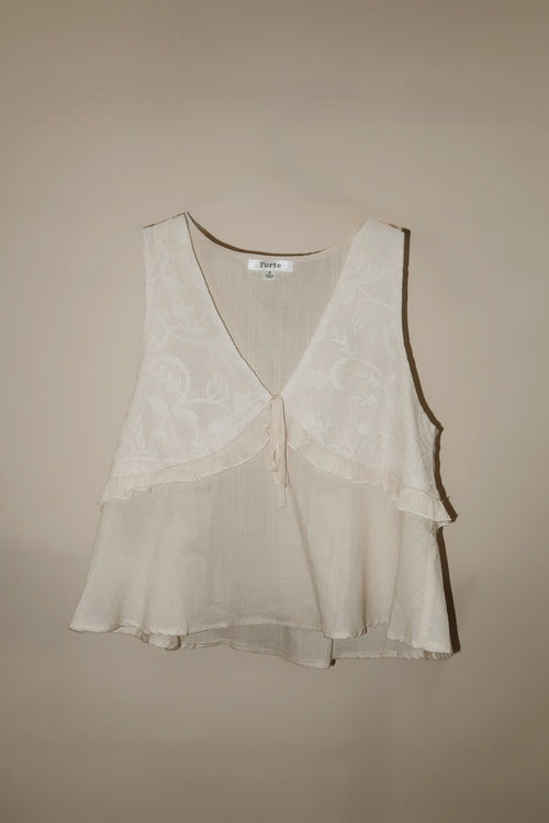 Meadow Lace Tie Tank