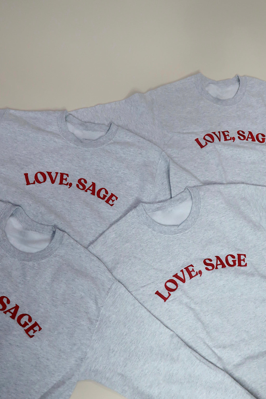Love,Sage Signature Crewneck