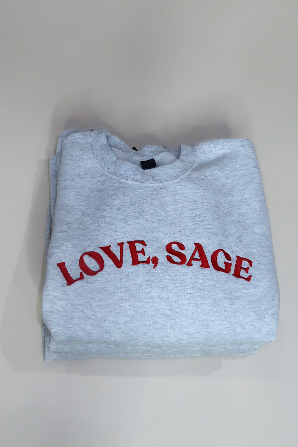 Love,Sage Signature Crewneck