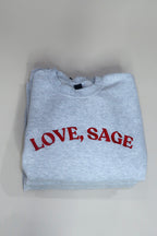 Love,Sage Signature Crewneck